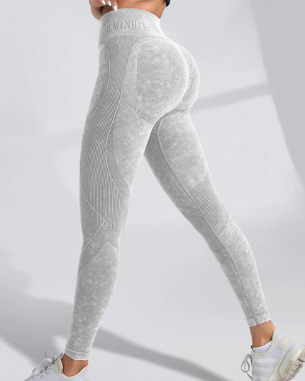 Women’s Seamless High-Waist Yoga Pants with Hip-Lifting and Tummy Control