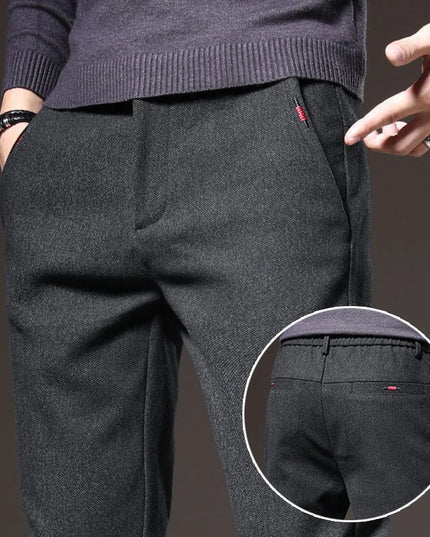 Men's Casual Straight Leg Long Pants - Slim Fit Design