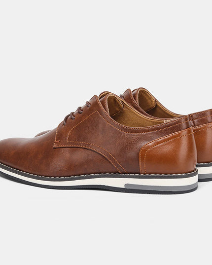 Men's Faux Leather Lace-Up Shoes