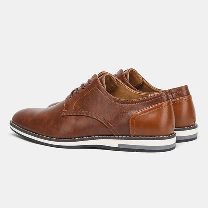 Men's Faux Leather Lace-Up Shoes