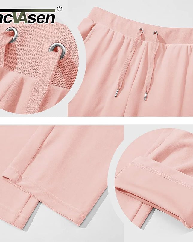 Women's Fleece Jogger Sweatpants with Drawstring and Elastic Waist