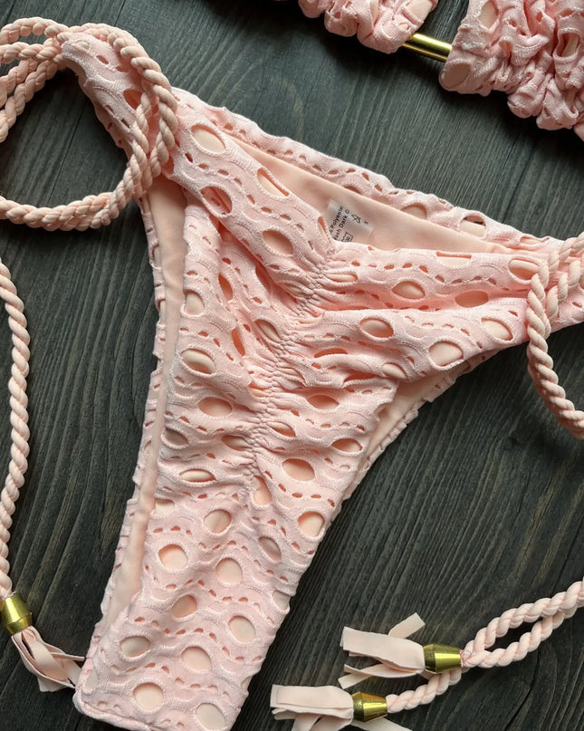 Women's 2-Piece Tassel Strap Bikini Set