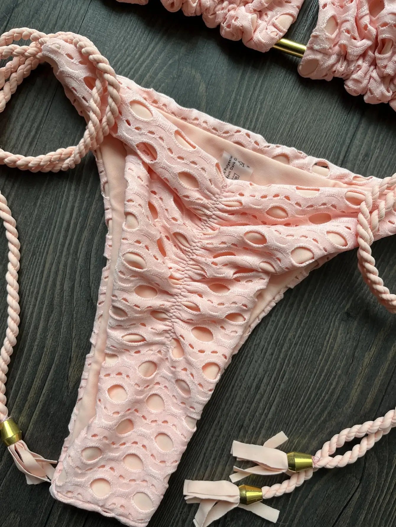 Women's 2-Piece Tassel Strap Bikini Set