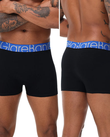 10-Pack Men’s Black Cotton Boxer Shorts