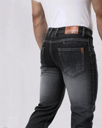 Men's Casual Straight Fit Stretch Denim Jeans - Classic & Comfortable Slim Fit Denim for Men