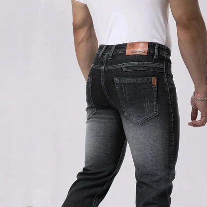 Men's Casual Straight Fit Stretch Denim Jeans - Classic & Comfortable Slim Fit Denim for Men
