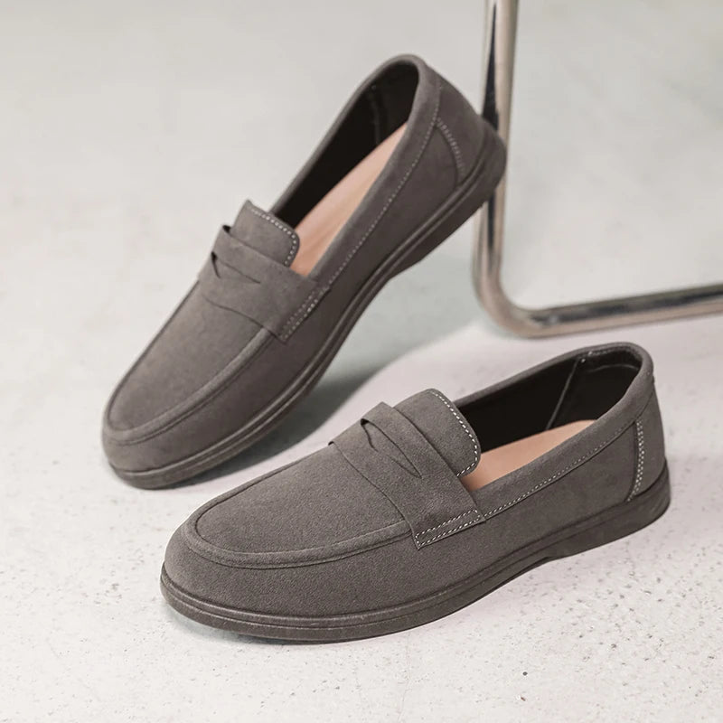 Men's Slip-On Loafers - Lightweight, Breathable, Comfortable Non-Slip Soft Sole