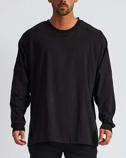 Oversized Men's Loose Fit Long Sleeve Breathable Sweater