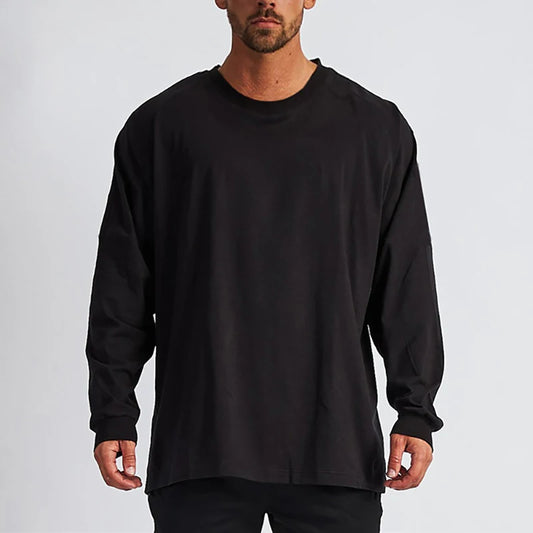 Oversized Men's Loose Fit Long Sleeve Breathable Sweater