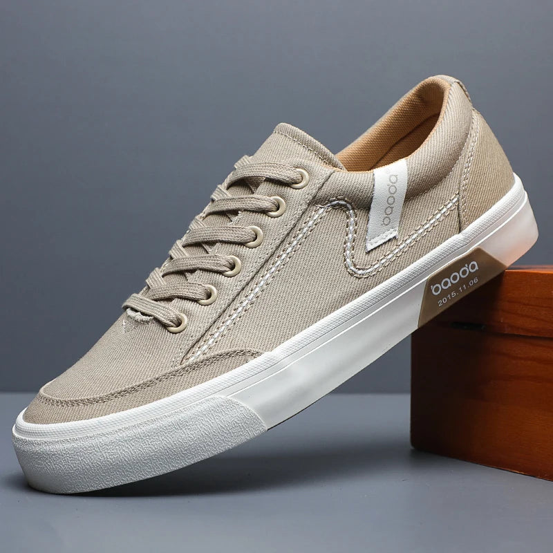 Breathable Men's Canvas Sneakers - Comfortable & Stylish Casual Shoes for Men