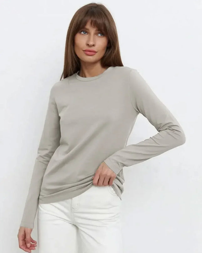 Losee Fit Long Sleeve Cotton Sweater for Women - Various Colors