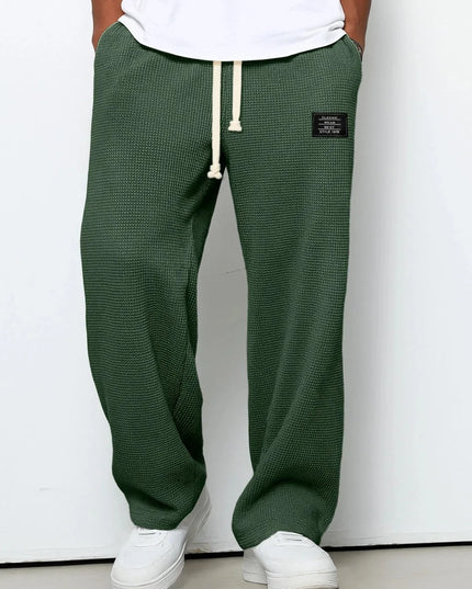 Men's Loose-Fit Wide-Leg Casual Sweatpants