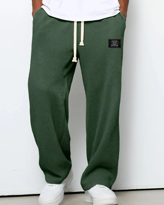 Men's Loose-Fit Wide-Leg Casual Sweatpants