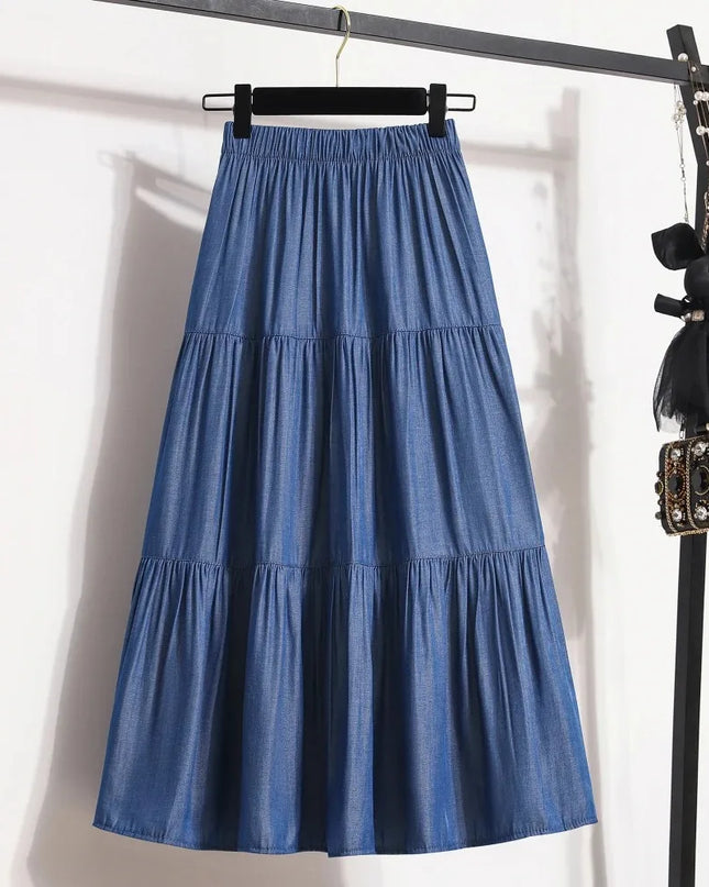 High-Waisted Long Skirt for Women
