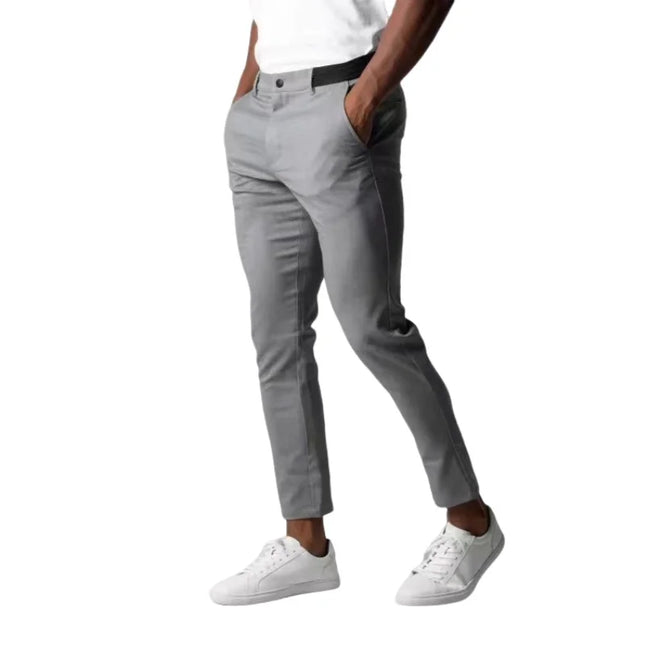 Men's Slim Fit Ankle-Length Casual Pants
