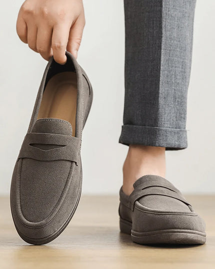 Men's Slip-On Loafers - Lightweight, Breathable, Comfortable Non-Slip Soft Sole