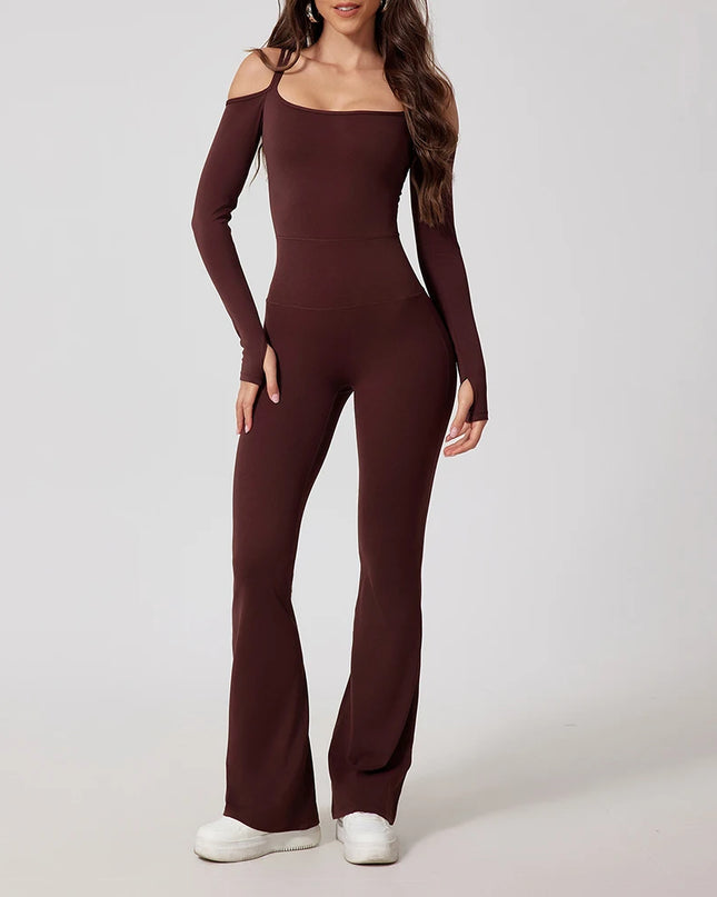 Women's Flared Jumpsuit Bodysuit – Stylish & Comfortable Women's Jumpsuit for All Occasions