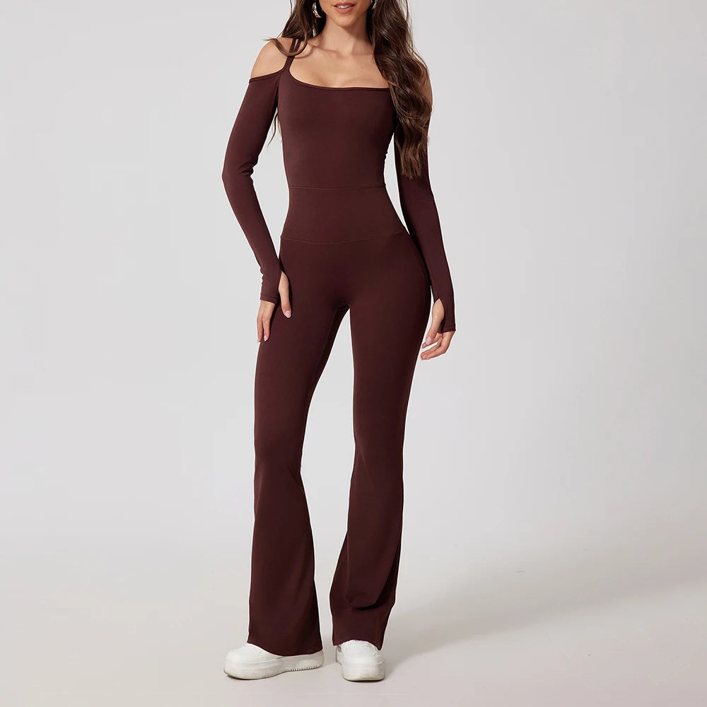 Women's Flared Jumpsuit Bodysuit – Stylish & Comfortable Women's Jumpsuit for All Occasions