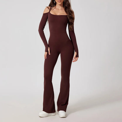 Women's Flared Jumpsuit Bodysuit – Stylish & Comfortable Women's Jumpsuit for All Occasions
