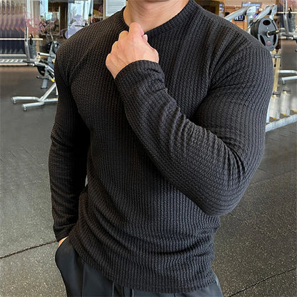Men's Casual Oversized Long Sleeve Sweater