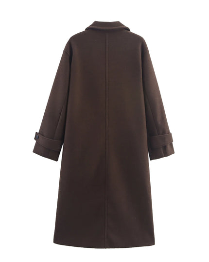 Duoperi Women's Woolen Coat - Warm & Stylish Winter Outerwear for Women