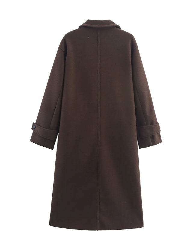 Duoperi Women's Woolen Coat - Warm & Stylish Winter Outerwear for Women