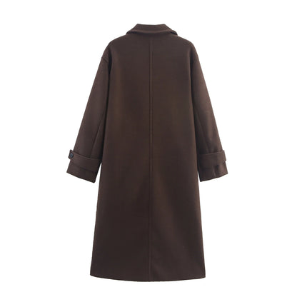 Duoperi Women's Woolen Coat - Warm & Stylish Winter Outerwear for Women