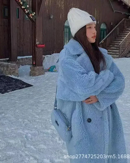 Women's Faux Fur Coat - Long, Thick, Warm, Elegant Winter Coat for Women
