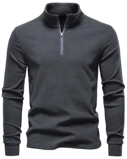 Men's Zipper Sweatshirt with Long Sleeves - Breathable Lightweight Jacket for Men