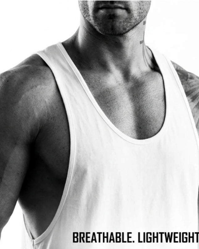 Breathable Cotton Men's Fitness Tank Top