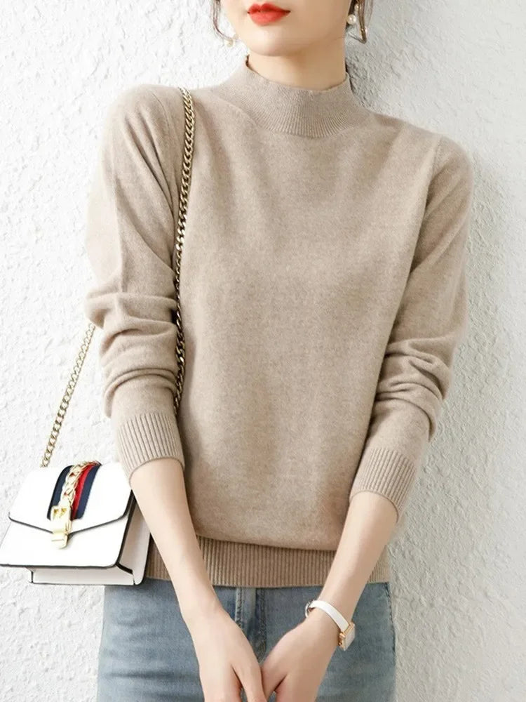 Women's Slim Fit Turtleneck Sweater