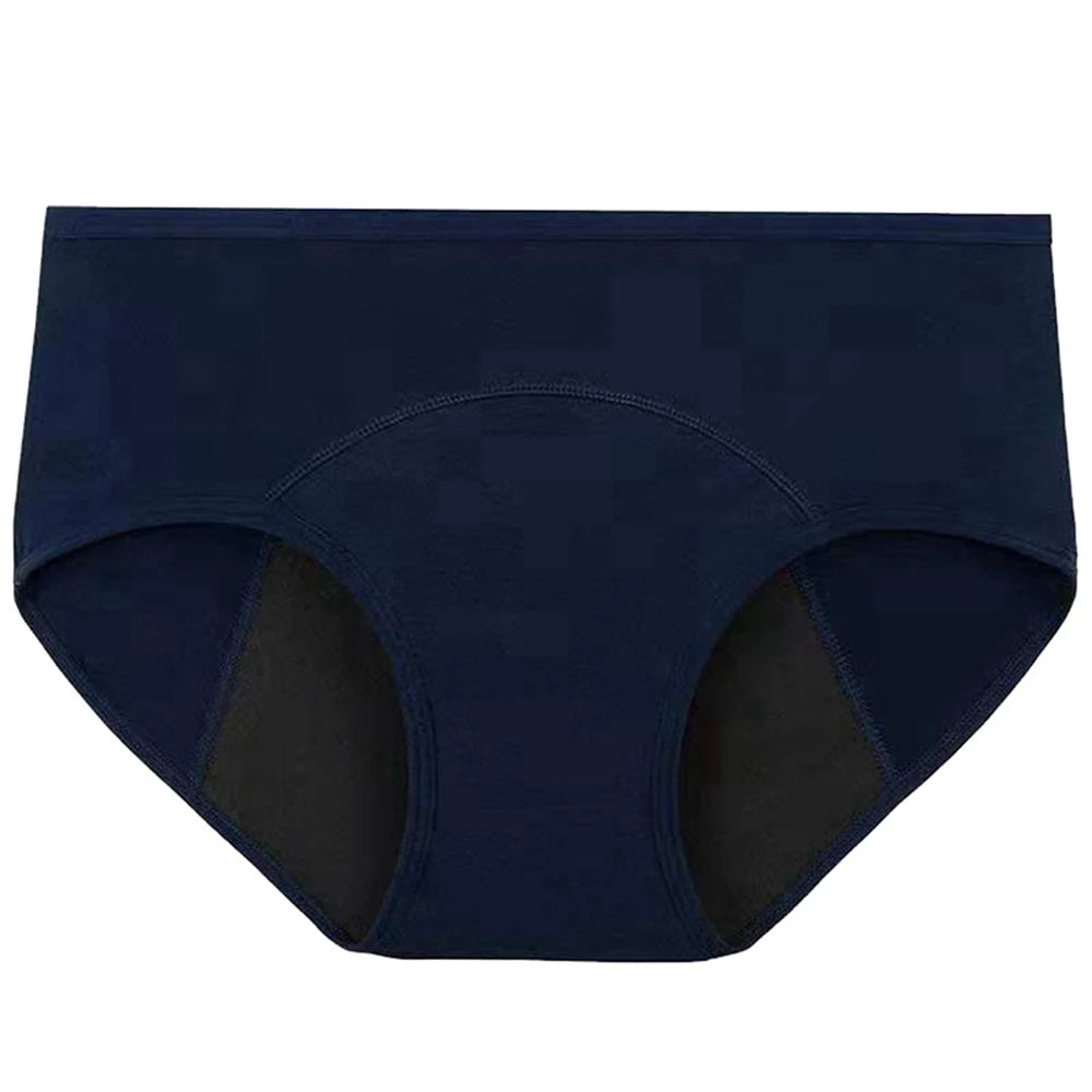Breathable Cotton Menstrual Panties for Women - Low Waist Period Underwear