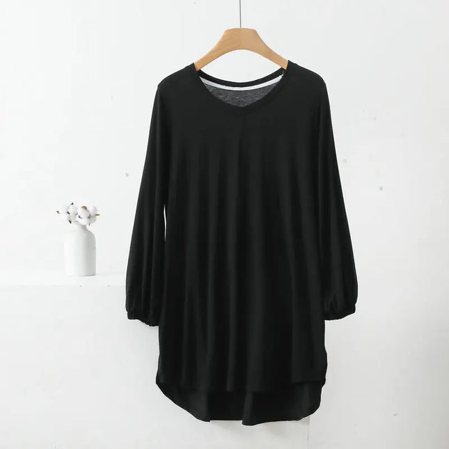 Women's V-Neck Loose Fit Tunic Top