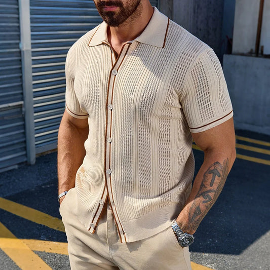 Men's Breathable Light Short Sleeve Polo Shirt