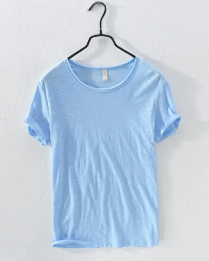 Men's Lightweight Cotton Slim-Fit T-Shirt - Breathable and Comfortable Tee