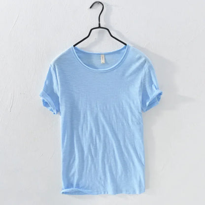 Men's Lightweight Cotton Slim-Fit T-Shirt - Breathable and Comfortable Tee