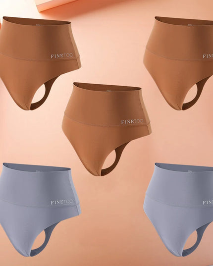 5-Piece Women's High Waist Seamless Body Shaper Panties