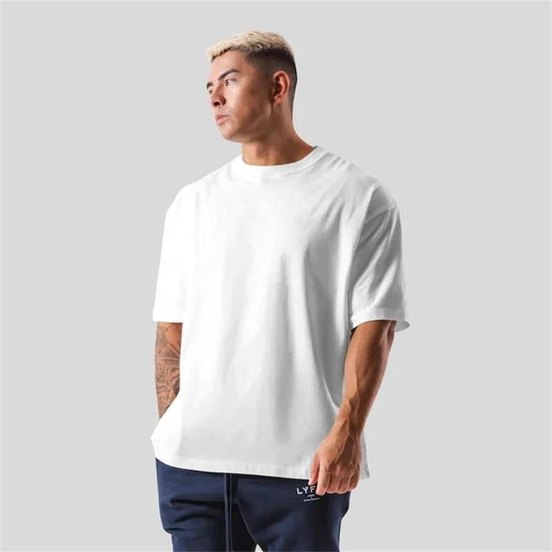 Men's Cotton Loose Fit Short Sleeve T-Shirt