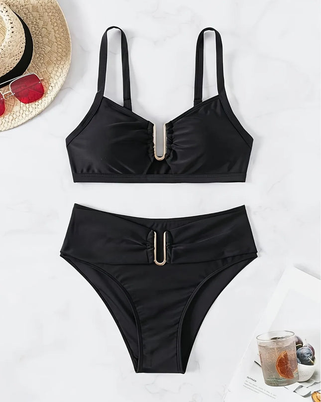 High-Waisted Women's Two-Piece Swimsuit