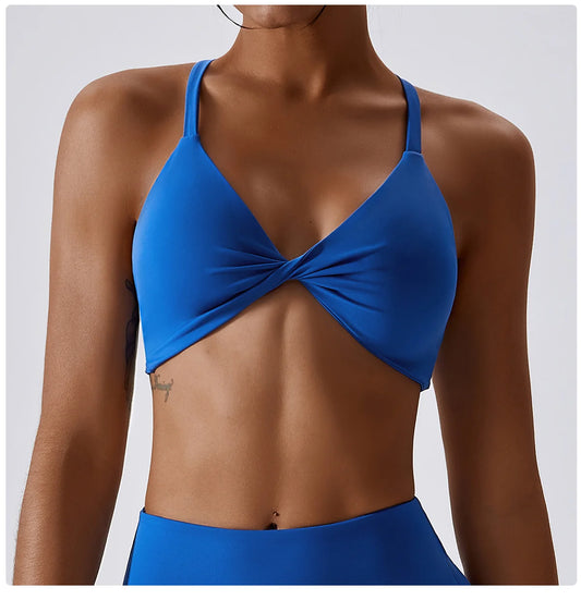 Women's High-Waisted Scrunch Sports Bra And Shorts