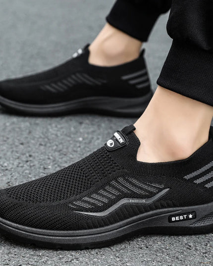 Lightweight Breathable Mesh Casual Shoes for Men - Non-Slip Design
