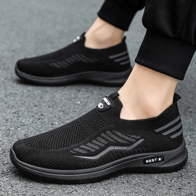 Lightweight Breathable Mesh Casual Shoes for Men - Non-Slip Design