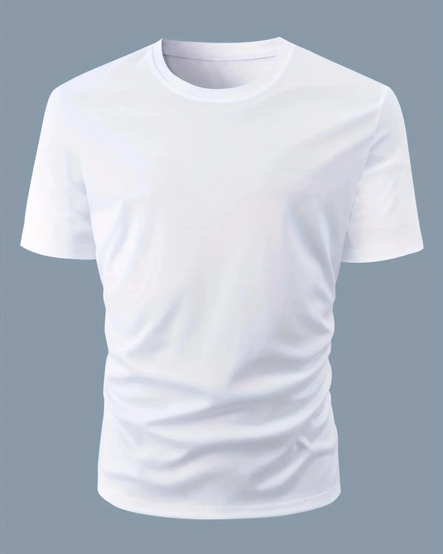 Men's Cotton Casual Sports T-Shirt with Dog First Print