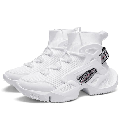 Premium High-Top Men’s Sneakers with Thick Soles