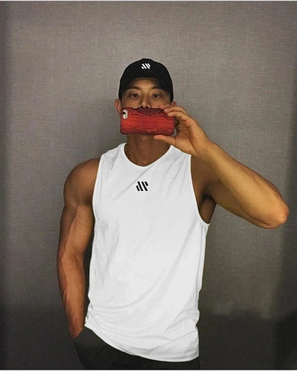 Men's Breathable Mesh Fitness Sleeveless Tank Top - Various Colors