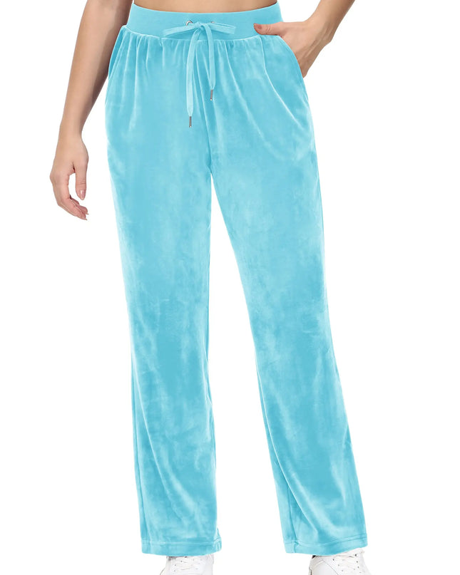 Women's Fleece Jogger Sweatpants with Drawstring and Elastic Waist