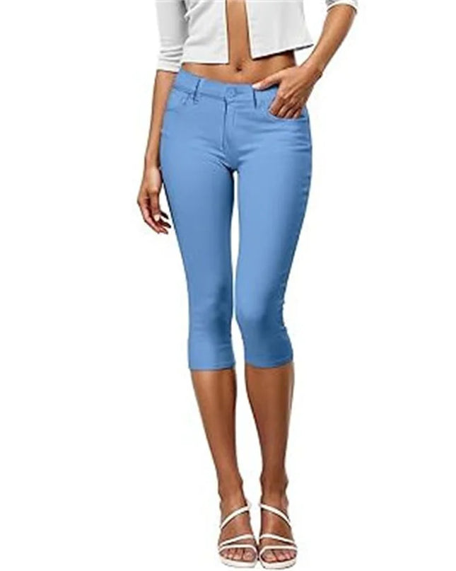 Women's Calf-Length Slim Fit Pants – Elegant & Comfortable Women's Trousers