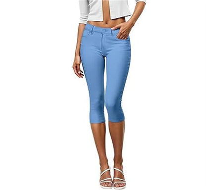 Women's Calf-Length Slim Fit Pants – Elegant & Comfortable Women's Trousers