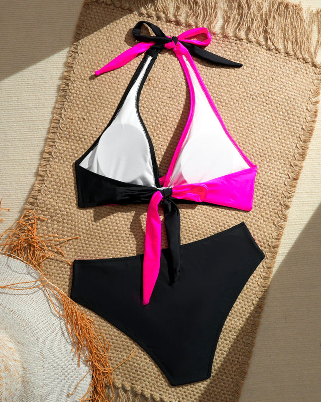 Women’s High-Waist Halter Bikini Set