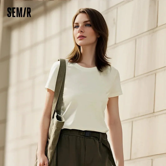 Semir Women's Slim Fit T-Shirt – Comfortable & Stylish Casual Top for Women